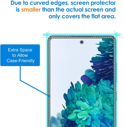 JETech Screen Protector Compatible with Samsung Galaxy S20 FE 6.5-Inch, Tempered Glass Film, 3-Pack...