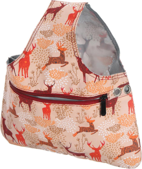 PATIKIL Yarn Storage Bag, Portable Crochet Knitting Bag Case Skein Ball Holder Organizer Crocheting Tote Wrist Bag for Sewing Craft Projects, Oran...