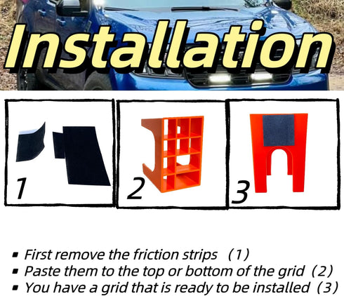 Cubby Grid Phone Mounting Fit for Ford Maverick 2021 2022 2023 Accessories Instrument Panel Phone Holder Air Conditioner Outlet Designed (Black)...