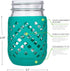 Silicone Mason Jar Sleeve - Fits 16oz (1 pint) REGULAR-Mouth Jars | Package of 4 (Multicolor)...
