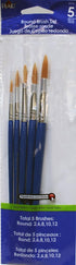 Plaid Round Paint Brush Set, 30775 (5-Piece)...