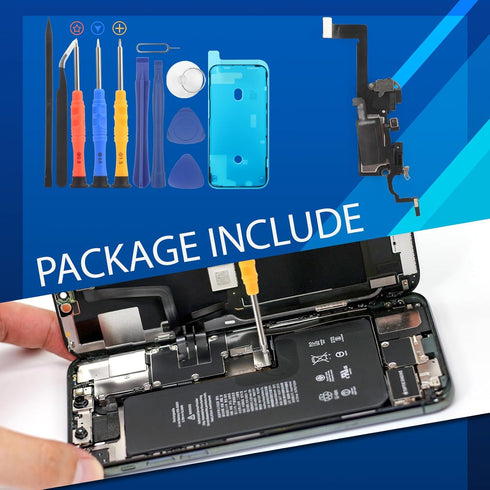 YWLRONG Earpiece Speaker for iPhone 12 Ear Speaker Replacement for iPhone 12 PRO Speaker Replacement Light Proximity Sensor Flex Cable Earphone Sp...