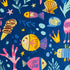 Cotton Fabric Squares 5x5 Charm Packs for Quilting 5 inch for Baby Boy Sewing Patchwork 42pcs (Ocean Fabric)...