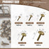 Wokape Paper Fasteners Brads Round Fasteners (Bronze) - 500Pcs 5 Sizes Mushroom Head Round Paper Fasteners Metal Brads Decorative Brads...