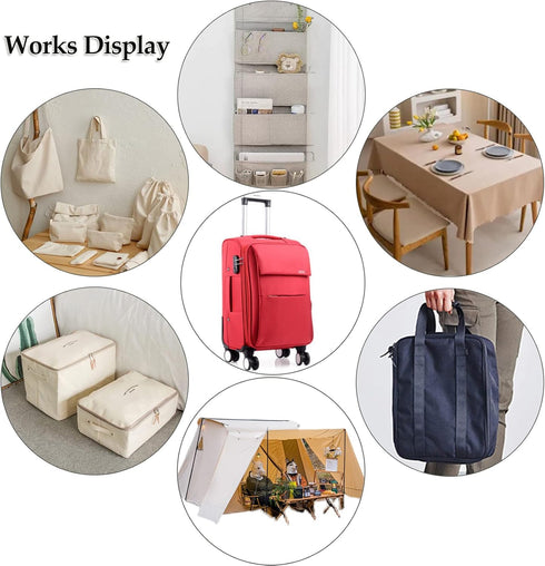 Waterproof Canvas Fabric by The Yard 58" W 600D Upholstery Polyester Material Indoor Outdoor Water Resistant Fabric for Chair Cushion Furniture Co...