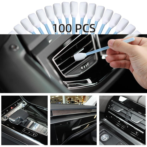 Foam Printer Cleaning Swabs Sticks - BIHYM Square Lint-Free Foam Tip Swab for Camera, Inkjet Printer, Painting, Optics Lens Equipment (100PCS)...