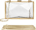 Women Clear Purse, Acrylic Box Evening Clutch Bag, Transparent Rhombus Lady Party Wedding Crossbody Shoulder Handbag...