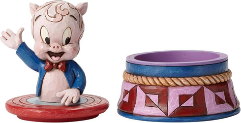 Jim Shore Looney Tunes Porky Pig Treasure Box 4053085 New...