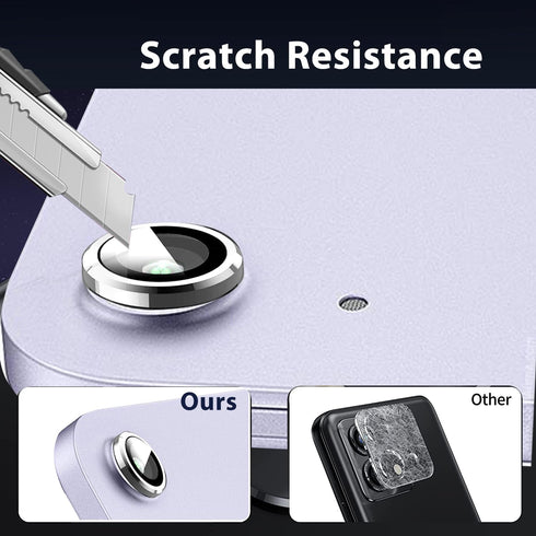 (2 Set for iPad Air 11inch/13inch 2024 Camera Lens Protector, Scratch-Resistant HD Clarity Ultra-Thin 9H Tempered Glass with Aluminum Edging, Indi...