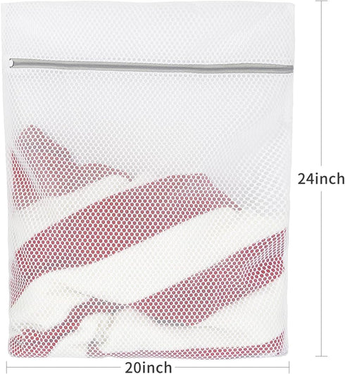 Lingerie Bags for Washing Delicates, Mesh Laundry Bags for Washing Machine. 2Pcs(20" x 24")....