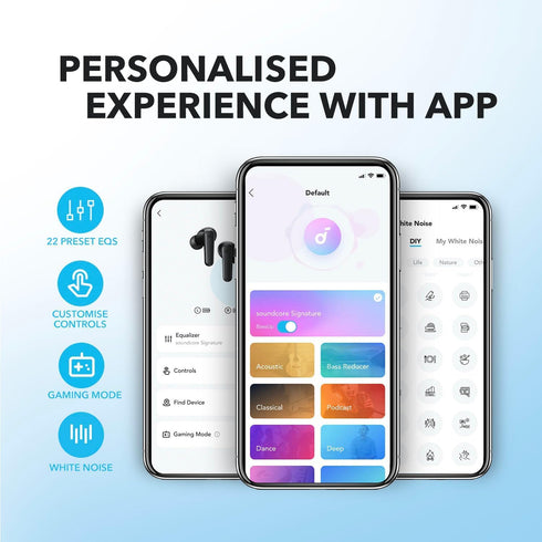 Soundcore by Anker P20i True Wireless Earbuds, 10mm Drivers with Big Bass, Bluetooth 5.3, 30H Long Playtime, Water-Resistant, 2 Mics for AI Clear ...