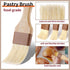 3 Pcs Pastry Brush, Natural Bristle Basting Brush, Cooking Brush, Food Brush, Butter Brush, Baster Brush, BBQ Brushes for Sauce, Kitchen Baking Br...