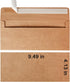 Wishop 50 Pack #10 Business Envelopes Self Seal 4x9 Standard Envelopes for Business, Invoices, Letter Mailing, 4 1/8 x 9 1/2 Inches (Brown, 4.13 x...