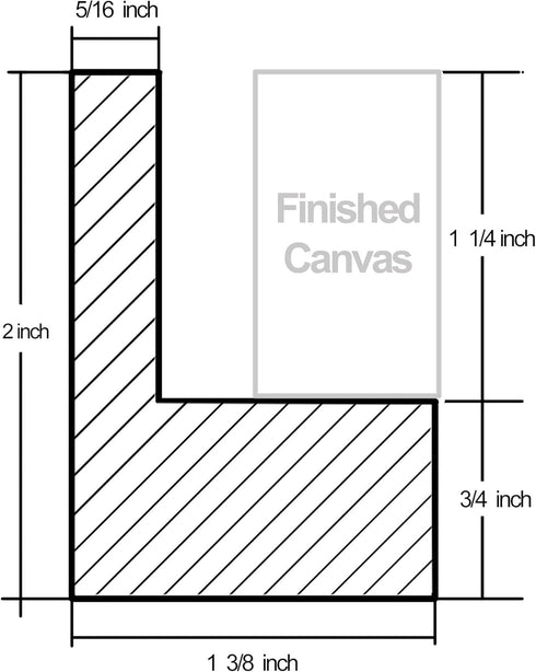 Canvas Floating Frame, Picture Wall Art Painting Frame for Finished Canvas Painting 1-1/4 Deep Picture Art Wall Decor. (Black, 8x10)...