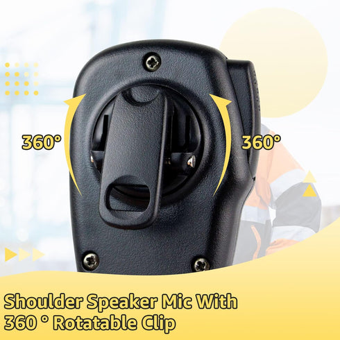 Retevis RB26 Walkie Talkie Speaker Mic,for RT68 RT22 H777S RT17 RT15, Compatible with BAOFENG UV-5R BF-F8HP UV-5G Plus Samcom FPCN30A pxton 2 Way ...