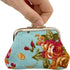 MIAO JIN 8Pcs Small Canvas Floral Coin Purses Present Bag with Clasp Kiss Lock Change Pouch Mini Coin Wallet Vintage Trinkets Pouch...