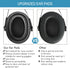 Gel Ear Pads for 3M WorkTunes Connect Hearing Protector, Gel Ear Seals for ZOHAN EM042/ 033, Cooling Gel Ear Pads Earmuff Cushions Compatible with...