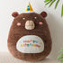 16" Happy Birthday Bear Plush Pillow, Kawaii Bear Stuffed Animal, Fluffy Cartoon Bear Plushies Toys, Cute Soft Bears Gifts for Kids Boys and Girls...