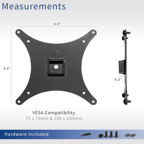 VIVO VESA Adapter Plate Bracket, Designed for Sceptre C25, C30, and C34 Monitors, VESA up to 100x100, Black, MOUNT-SRC30...