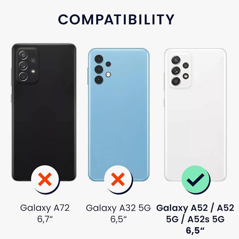 kwmobile Case Compatible with Samsung Galaxy A52 / A52 5G / A52s 5G Case - TPU Silicone Phone Cover with Soft Finish - Radiant Yellow...
