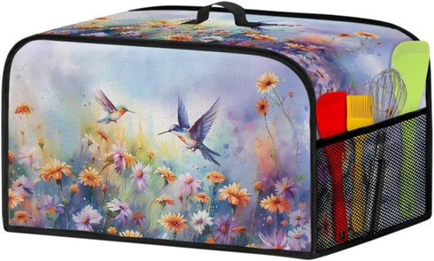 Two Hummingbirds Slow Cooker Cover 6-8 Qt Flower Bush Slow Cooker Bag Crock Pot Cover Keep Appliance Clean Kitchen Tool Kitchen Small Appliance Du...