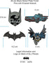 Officially Licensed DC Comics Unisex Adult Batman Enamel Lapel Pin Set (4 piece), Grey, One Size...