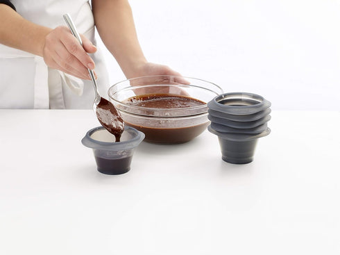 Lekue Silicone Molten Lava Cake Mold, Set of 6...