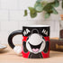 Silver Buffalo Disney Mickey Mouse Laughing Face 3D Sculpted Handle Ceramic Mug, 20 Ounces...