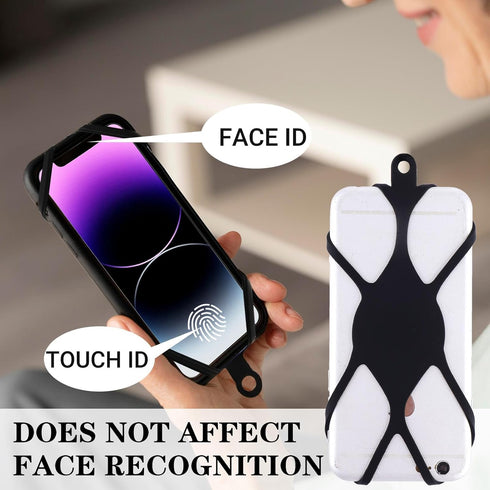 simarro Universal Cell Phone Lanyard, Silicone Cell Phone Neck Strap Lanyard Crossbody Phone lanyard anti-fall Phone Protective Case Compatible wi...
