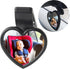 Baby Car Mirror Rear Facing,Convex Rear View Baby Mirrors for Cars,Automotive Interior 360 Degrees Adjustable Love Mirrors to See Rear Kids,Babies...
