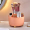 Makeup Brush Holder Organizer,360° Rotating Make up Organizer Storage,5 Slot Makeup Brushes Cup,for Vanity Decor,Bathroom Countertops,Desk Storage...