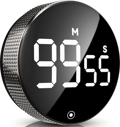 Digital Kitchen Timers, Magnetic Visual Timer Large LED Display Magnetic Countdown Countup Timer Volume Adjustable for Classroom Cooking Baking Te...
