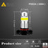 Alla Lighting 2800lm PSX24W 2504 LED Fog Lights Bulbs 12276, 6000K Xenon White Xtreme Super Bright COB-72 12V Cars Trucks Replacement...