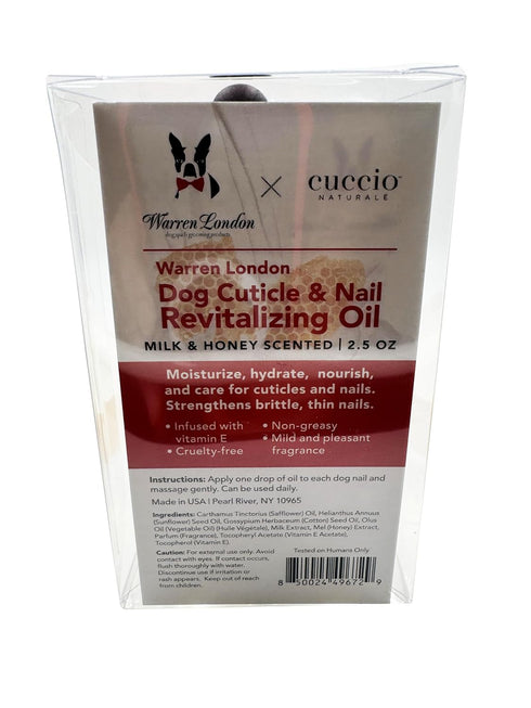 Warren London Dog Cuticle & Nail Revitalizing Oil | Moisturize, Strengthen, and Nourish | Vitamin E - Cruelty-Free, Non-Greasy Formula | Gentle Da...