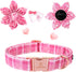 Lionheart Glory Dog Collar, Pink Dog Collar with Flower, Cute Floral Pattern Pet Collar Adjustable Dog Collar for Large Dogs...