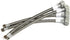 Toilet Water Supply Connector Line Braided Stainless Steel, Toilet Supply Line - 3/8 Female Compression Thread x 7/8 Female Ballcock Thread (4, 16...