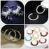 1 Box 30 Pairs Stainless Steel Earring Beading Hoops Silver Hoop Earring Findings Round Large Circle Dangle Hypoallergenic Hoop Earrings Open Earr...