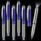 5 Pieces Stylus Pen for Touchscreen Devices Multi-function Capacitive Pen with LED Flashlight Writing Pens with Ballpoint 3 in 1 Metallic Pens Inv...