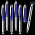 5 Pieces Stylus Pen for Touchscreen Devices Multi-function Capacitive Pen with LED Flashlight Writing Pens with Ballpoint 3 in 1 Metallic Pens Inv...
