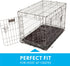 Paw Inspired Washable Padded Crate Mats for Dogs | 29” x 18” Pad, Fits 30-inch Kennels | Leakproof, Waterproof Bottom, Plush Pet Beds (Gray)...