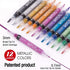 ZEYAR Dual Tip Acrylic Paint Pens 12 Metallic Colors, Board and Extra Fine Tips, Patented product, Water Based Acrylic & Waterproof Ink (12 Metall...
