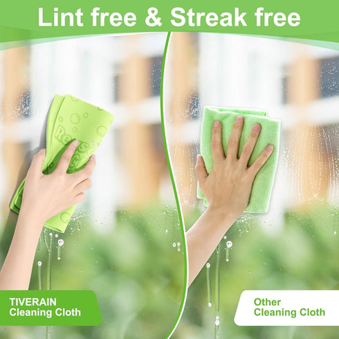 4 Pack Damp Clean Duster Towel Streakless Cloths Flexible Dusting Towel Magic Reusable Cleaning Cloths Scrub Wet Duster Sponge Absorbent Kitchen R...