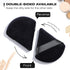 WSYUB 4Pcs Blender Puff Pure Cotton Face Soft Triangle Wedge Makeup Pad for Undereye Loose Mineral Body Powder, Black, Velour Sponge Makeup Tool...