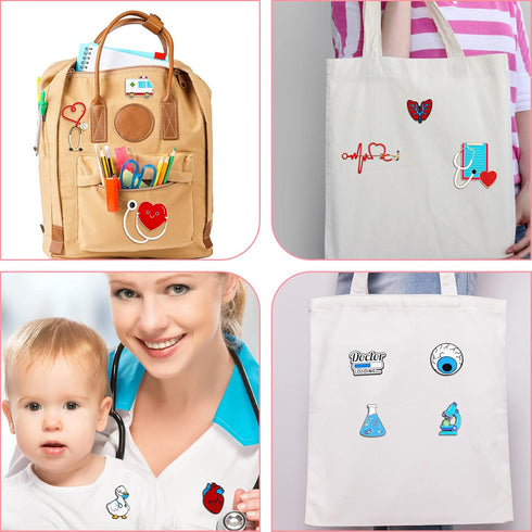 16 Pieces Medical Pins Nurse Pins for Nurse Student Season Nursing Enamel Pins for Jewelry Clothing Backpacks Jackets DIY Accessory Kawaii Gift...