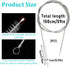 2Pcs 59 Inch Extra Long Pipe Cleaners Stainless Steel and Nylon Bristles Pipe Cleaning Brush Reusable Flexible Drain Brush for Refrigerator Drain ...