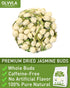 Olvvla - Dried Jasmine Flowers - 3oz/85g - 100% Natural Jasmine Tea Edible Flowers - Pure Jasmine Buds Loose Leaf Herbs - Non-GMO - Natural Fragra...