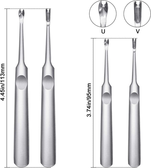 Mudder 8 Pieces Edge Leather Beveler Cutting and Edge Skiving DIY Craft Tool, Hand Leather Grooving Tool for Crafting Work (1.5 mm, 1.2 mm, 1.0 mm...