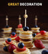 200PCS Cocktail Picks, Fancy Toothpicks for Appetizers, Decorative Bamboo Skewers for Appetizers Drinks Fruit, 4.7 Inch Long Wooden Gold Pearl Foo...