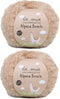 2 Skein La Mia Alpaca Boucle,%80 Alpaca%15 Wool%5 Polyamide Yarn for Knitting and Crocheting 50 gr (1.76 oz) / 140 m (153 yards), Beige - L308......