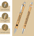 30pcs Bible Verse Pens Bamboo Christian Pen Wooden Bible Pen Inspirational Bible Verse Ballpoint Pens Christian Bible Quotes Motivational Pens...